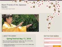 Tablet Screenshot of friendsofjapanesegarden.com